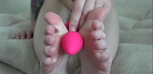  First Foot Fetish from Rebecca Rainbow with Small Toy